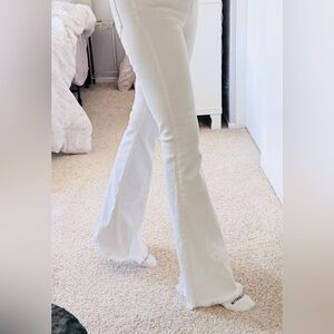 Just Black Women's White Flare Jeans